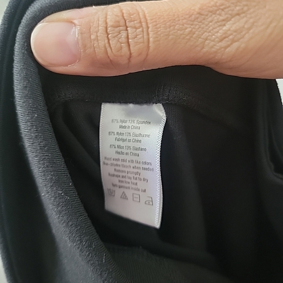 Alo Yoga Goddess Black Leggings Women M Elastic Waist Pull On Logo Activewear - Picture 6 of 6